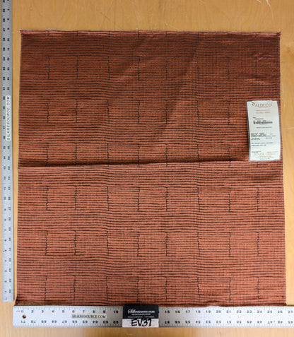 15 EV37 26" x 26" Aldeco Kali Terracotta Red Texture Solid Small Jacquard