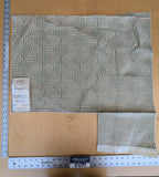 22 EV37  Old World Weavers Nexus Aqua Cut Velvet Blue Beige Viscose Geometric