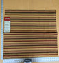 27 EV37 27" x 27" Old World Weavers Tortola Stripe Fired Earth Brown Red Outdoor Stripe