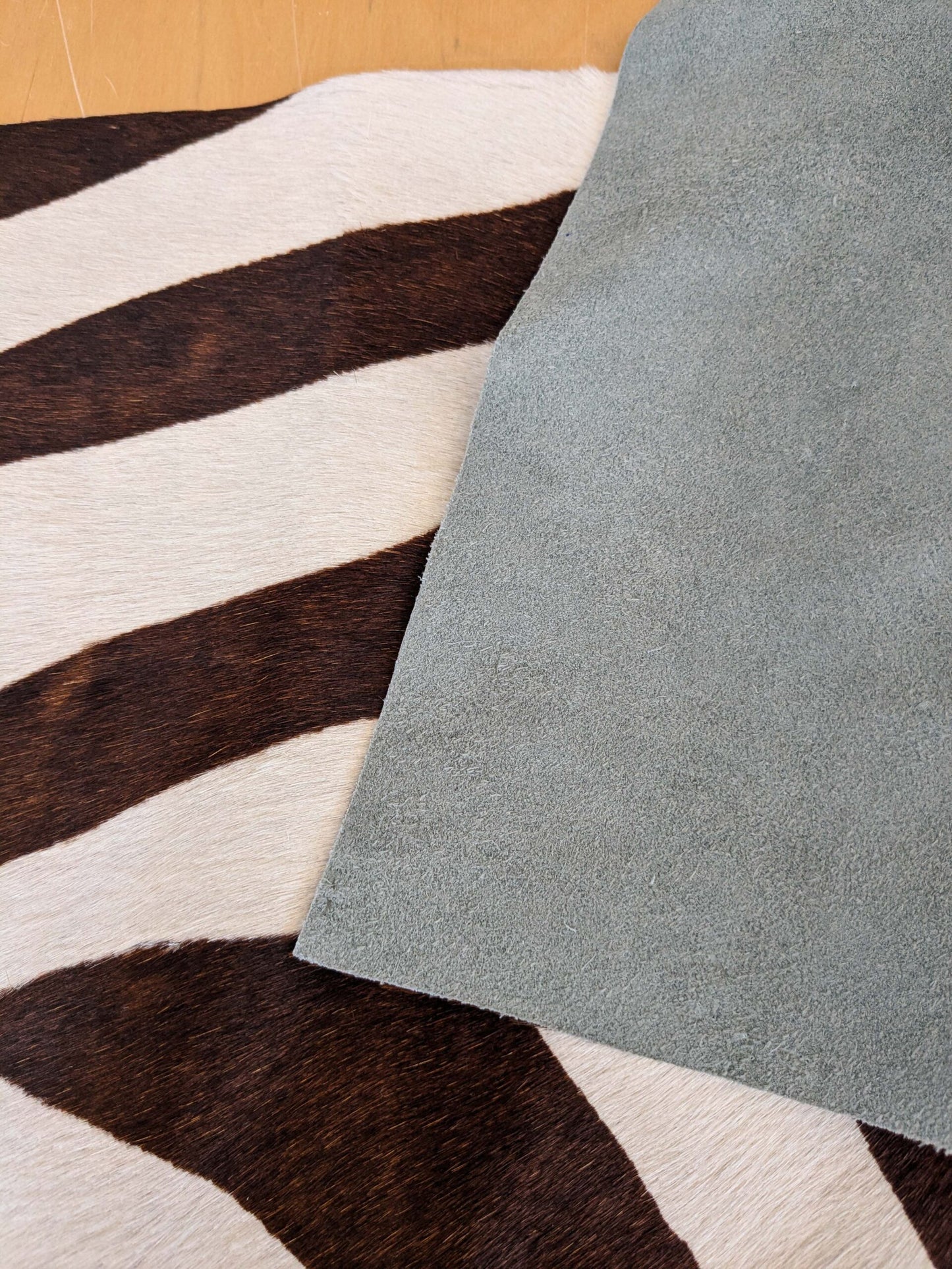 31 EV37 12" x 26" Old World Weavers Zebra Cowhide Dark Brown White Animals