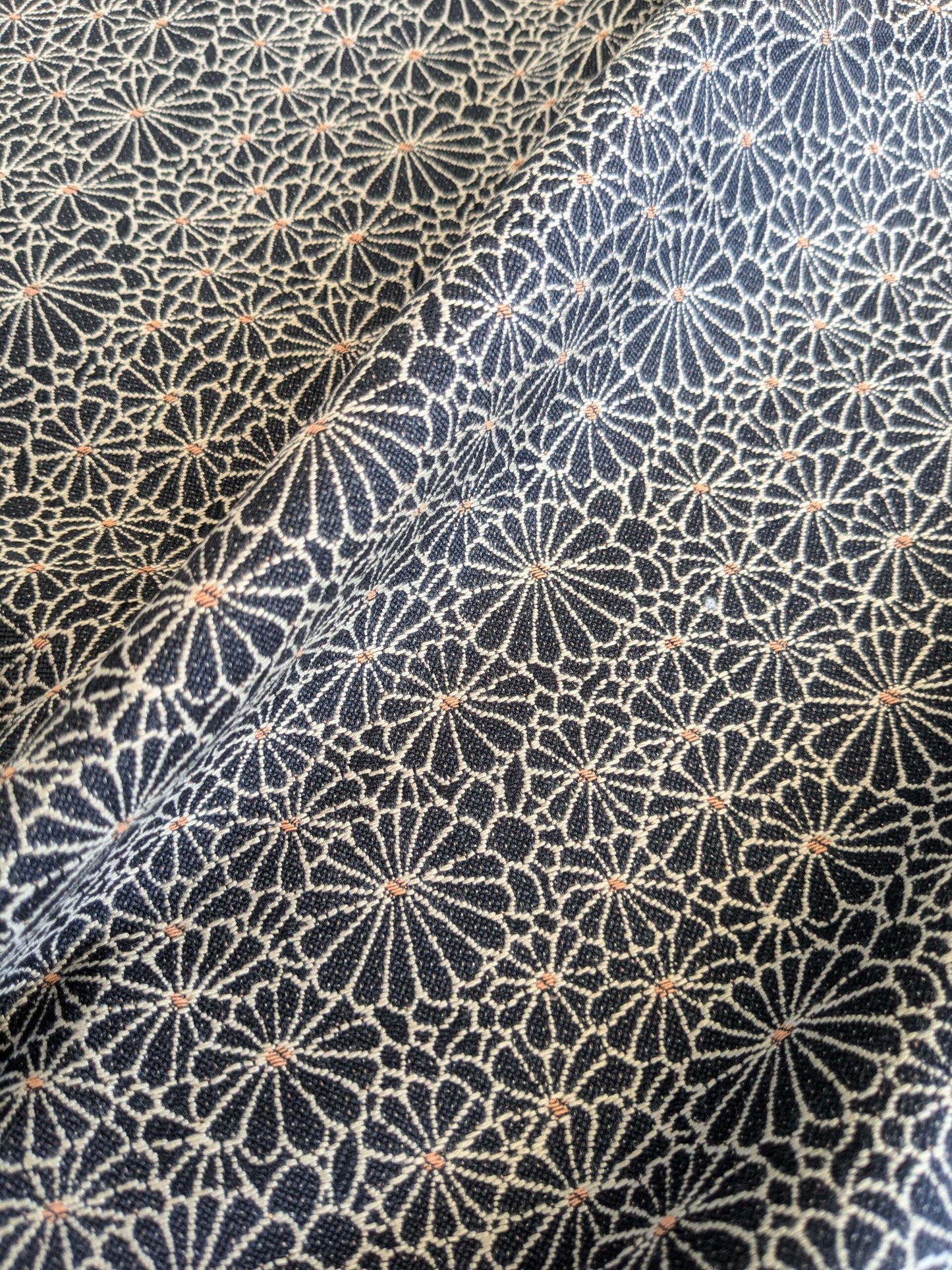 44 EV37 26" x 26" Jean Paul Gaultier Obi Jacquard Noir Color Black White