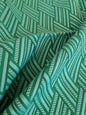 47 EV37 25" x 26" Lelievre Paris Vacoa Lagon Green Diamond Ogee Viscose MSRP USD354/y