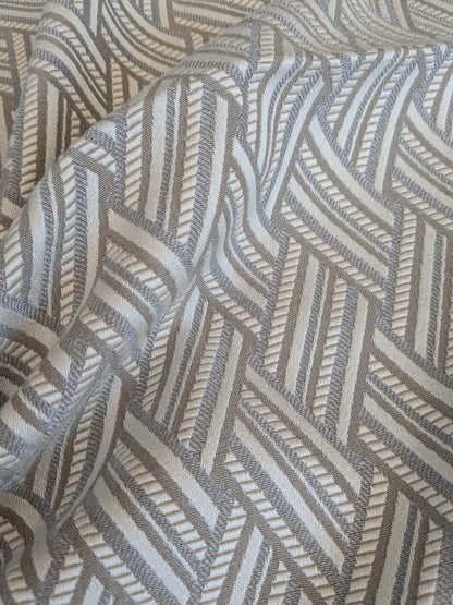 36 EV37 23" x 26" Lelievre Paris Vacoa Brume Gray Diamond Ogee Viscose MSRP USD354/y