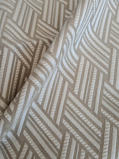 38 EV37 25" x 26" Lelievre Paris Vacoa Naturel Beige Diamond Ogee Viscose MSRP USD354/y