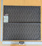39 EV37 25" x 26" Lelievre Paris Vacoa Fusain Black Gray Diamond Ogee Viscose MSRP USD354/y