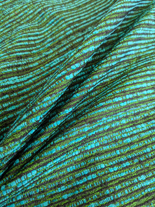 56 EV37 25" x 26" Lelievre Paris Maracas Malachite Green Solid Texture Polyester