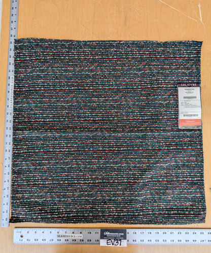 57 EV37 25" x 25" Lelievre Paris Maracas Massai Red Blue Solid Texture Polyester