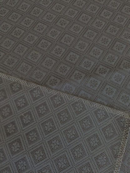 59 EV37 26" x 26" Lelievre Paris Cavalo Noir Black Diamond Ogee Small Texture