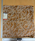63 EV37 26" x 25" Lelievre Paris Graminae Gazelle Brown White Tropical Jacquard Woven