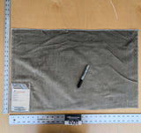 66 EV37 18" x 27" Scalamandre Metropolis Steel Gray Velvet Plain Solid Silk Bamboo MSRP USD 678/y