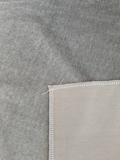 66 EV37 18" x 27" Scalamandre Metropolis Steel Gray Velvet Plain Solid Silk Bamboo MSRP USD 678/y