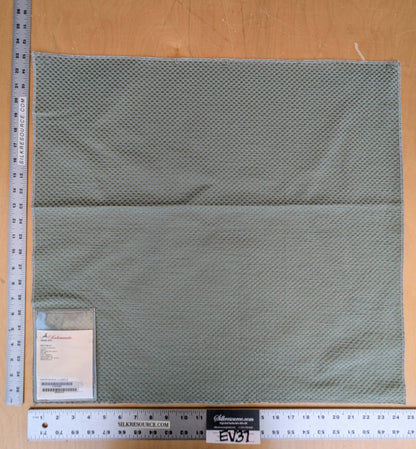 67 EV37 23" x 24" Scalamandre Rice Bean Artemisia Gray Damask Cotton Viscose Silk Small Scale MSRP USD350/y