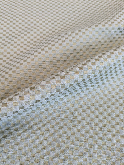 67 EV37 23" x 24" Scalamandre Rice Bean Artemisia Gray Damask Cotton Viscose Silk Small Scale MSRP USD350/y