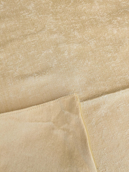 72 EV37 26" x 28" Old World Weavers Villa Regina Texture Ivory Silk Viscose Plain Cream White MSRP USD748/y
