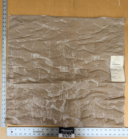 78 EV37 26" x 26" Old World Weavers Trilussa Sand Light Brown Abstract Large Jacquard