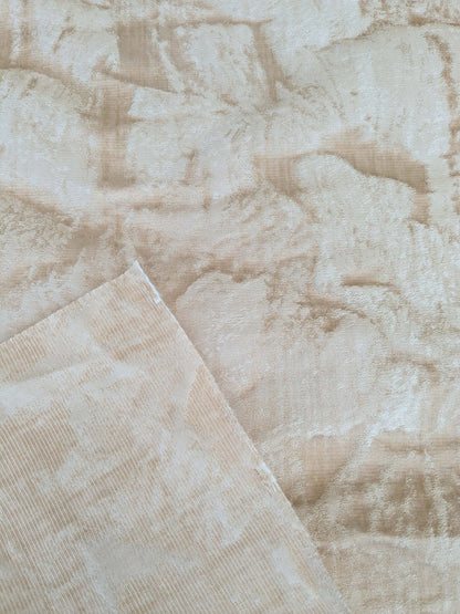 82 EV37 26" x 27" Old World Weavers Trilussa Pearl White Gray Abstract Large Jacquard