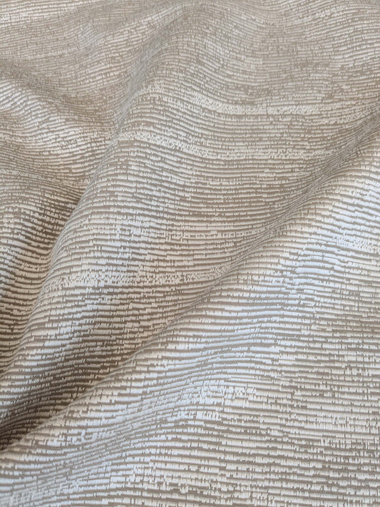 88 EV37 17" x 26" Lelievre Paris Ressource Naturel Beige White Viscose Stripe