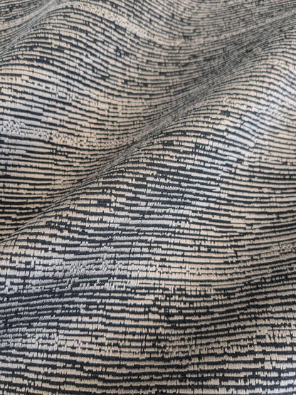 89 EV37 17" x 26" Lelievre Paris Ressource Ebene Black Gray Viscose Stripe