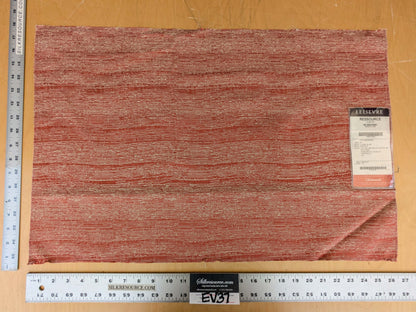 90 EV37 17" x 26" Lelievre Paris Ressource Tomette Red Beige Viscose Stripe