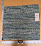 94 EV37 25" x 27" Old World Weavers Arvada Blue Green Outdoor Small Scale Texture