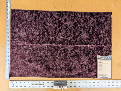 96 EV37 18" x 26" Scalamandre Astrakhan Plum Purple Embossed Velvet Silk Bamboo MSRP USD 858/y