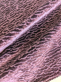96 EV37 18" x 26" Scalamandre Astrakhan Plum Purple Embossed Velvet Silk Bamboo MSRP USD 858/y
