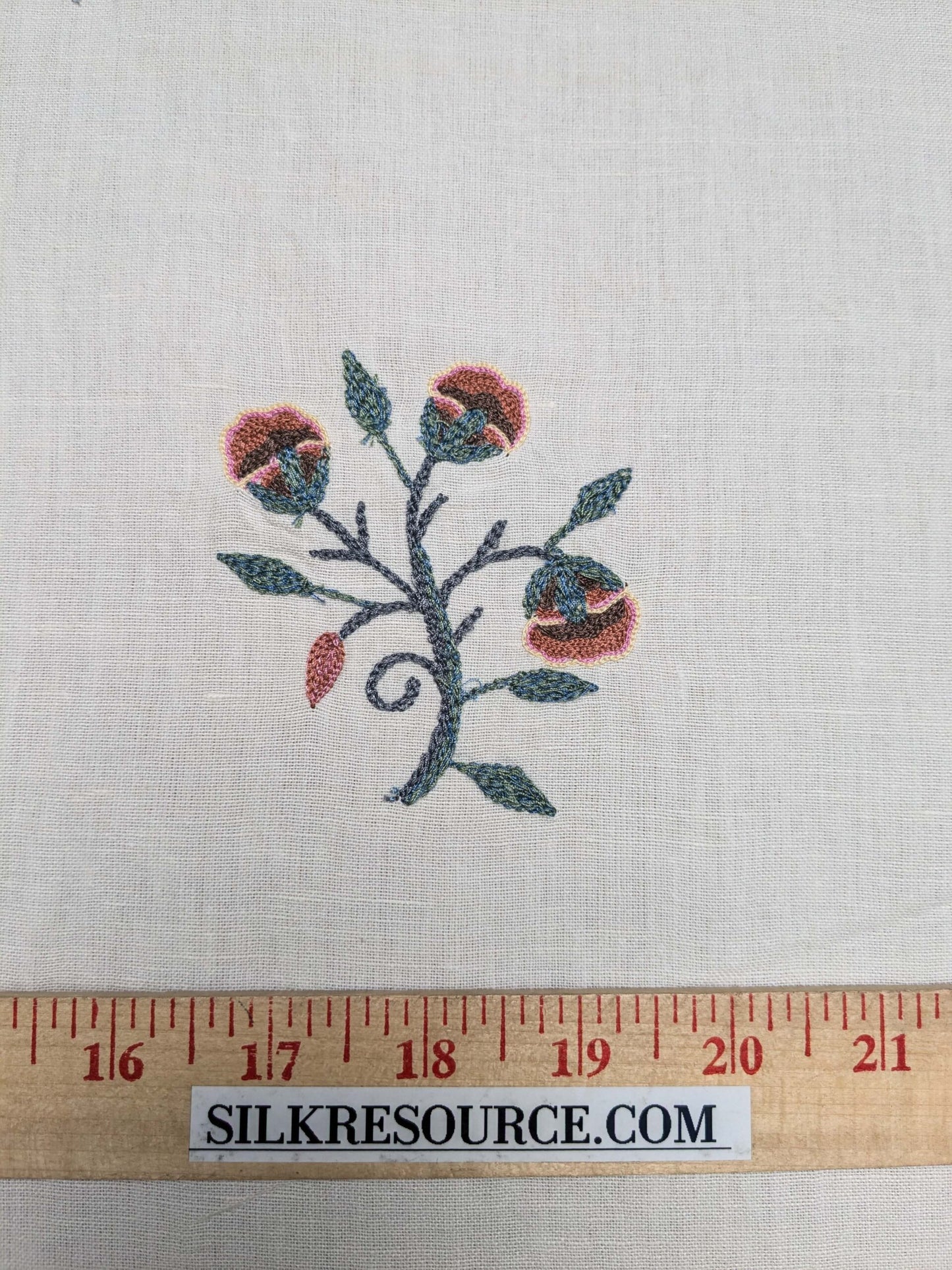 BTY  Kravet Couture Petite Monardi Embroidery Turquoise MSRP$189/Y