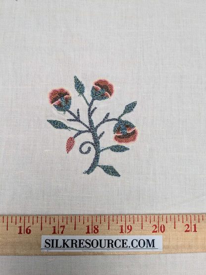 BTY  Kravet Couture Petite Monardi Embroidery Turquoise MSRP$189/Y