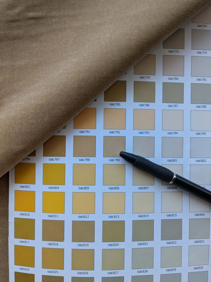 Queen's Silk Velvet Golden Moleskin Gold Brown Radiance Highest Quality Heavy 39,000+ martindale MSRP USD 728/Yard