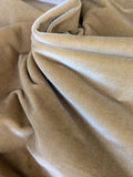 Queen's Silk Velvet Golden Moleskin Gold Brown Radiance Highest Quality Heavy 39,000+ martindale MSRP USD 728/Yard