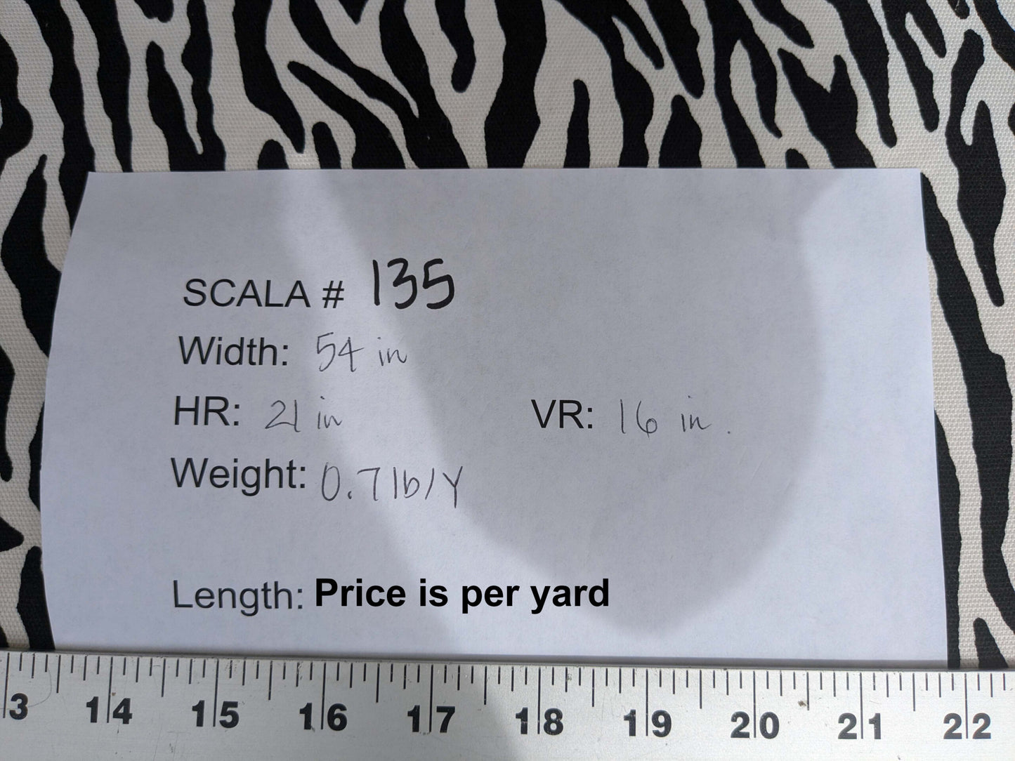 by yard Scalamandre Mill Creek Zebra Print Fabric Animals White Black Stripe Abstract