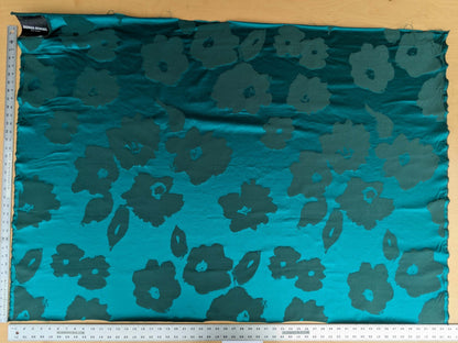 38 inches Scalamandre Lelievre Sonia Rykiel Maison Rue Saint Simon Emeraude Aqua Cotton Silk Art Deco Abstract Botanical MSRP USD300+/y