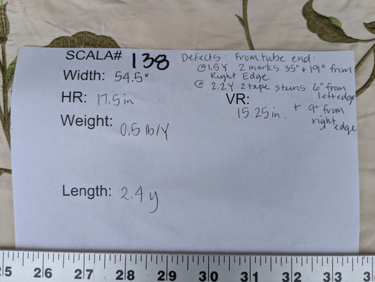 2.4y Scalamandre Floral Botanical Beige Green Pink French Court Historic Embroidery DEFECT!