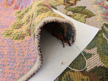 by yard Scalamandre Floral Fruits Grapes Apples Fall Harvest Botanical Tree Foliage Basket Heavy Tapestry