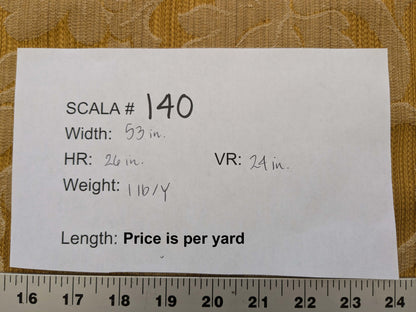 by yard Scalamandre Golden Baroque Renaissance Damask Fabric Pattern