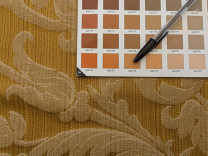 by yard Scalamandre Golden Baroque Renaissance Damask Fabric Pattern