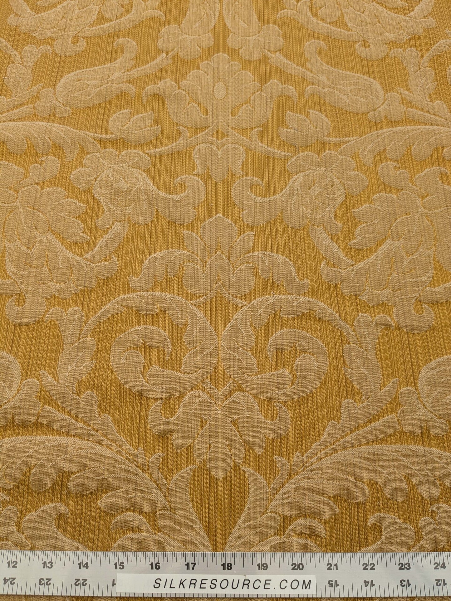 by yard Scalamandre Golden Baroque Renaissance Damask Fabric Pattern