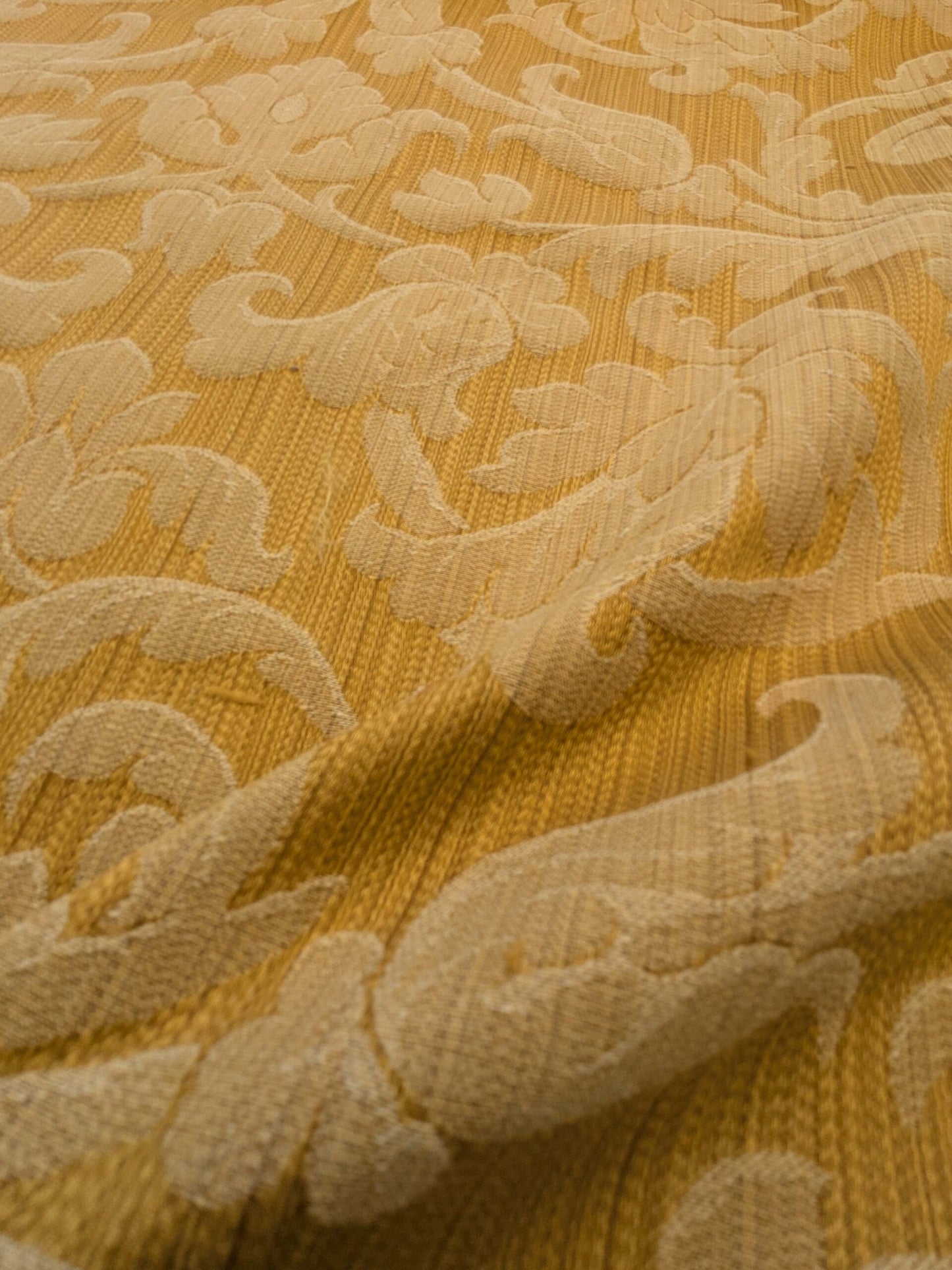 by yard Scalamandre Golden Baroque Renaissance Damask Fabric Pattern