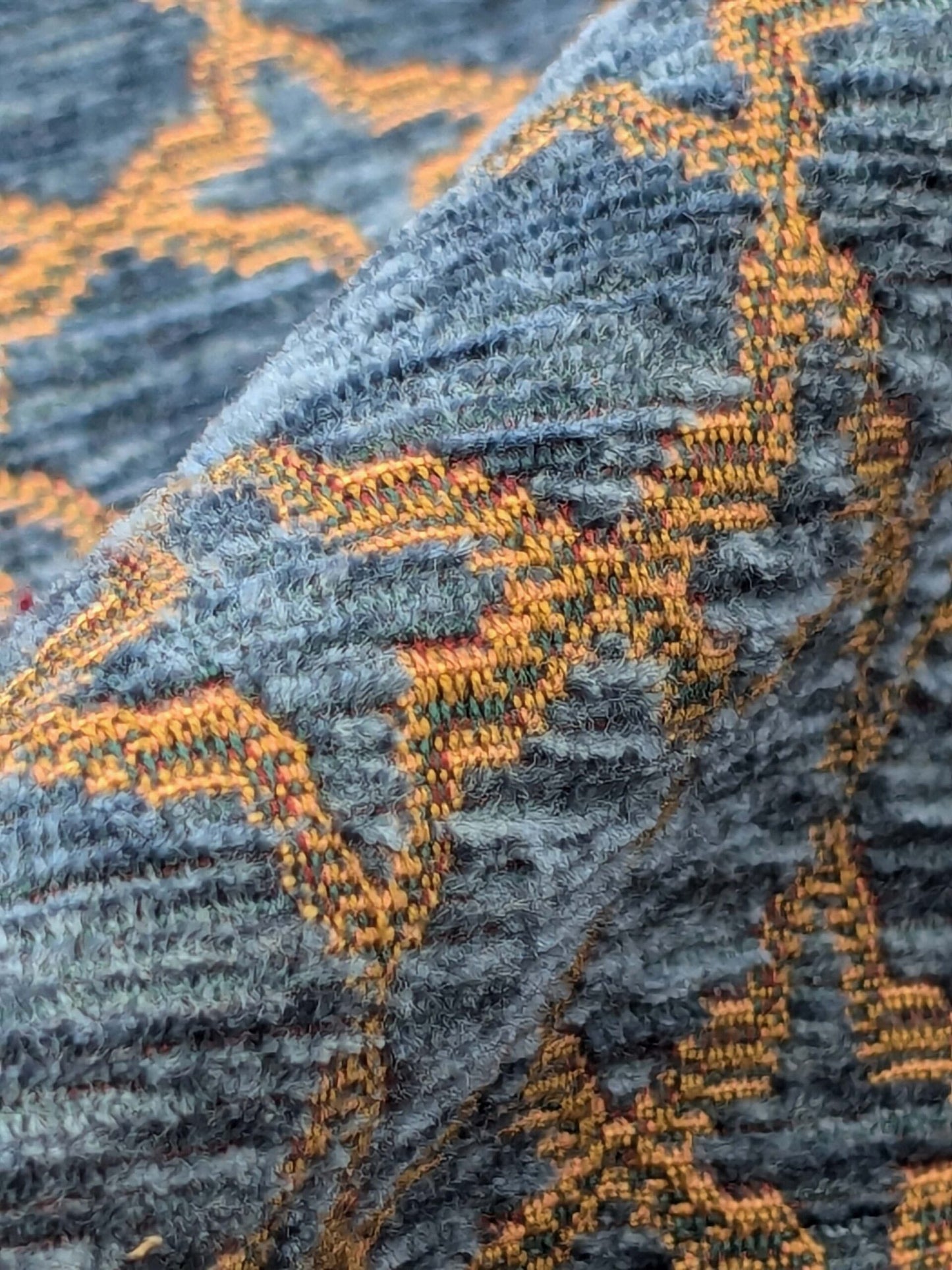 by yard Scalamandre Scalamandre Blue Brown Diamond Vintage Neoclassical Art Deco Velvet