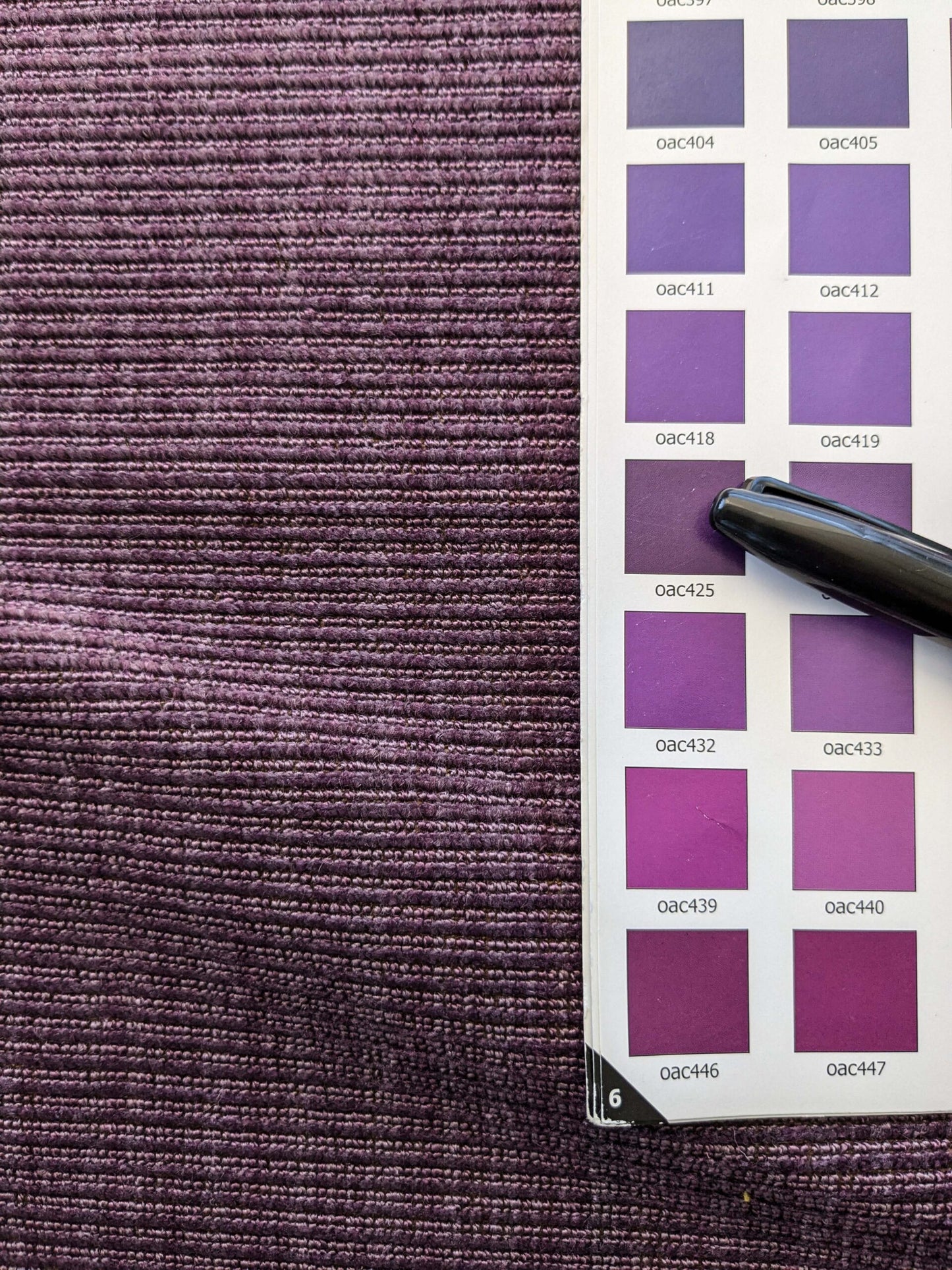 2.2 yards Scalamandre Strie Purple Solid Wool Heavy!