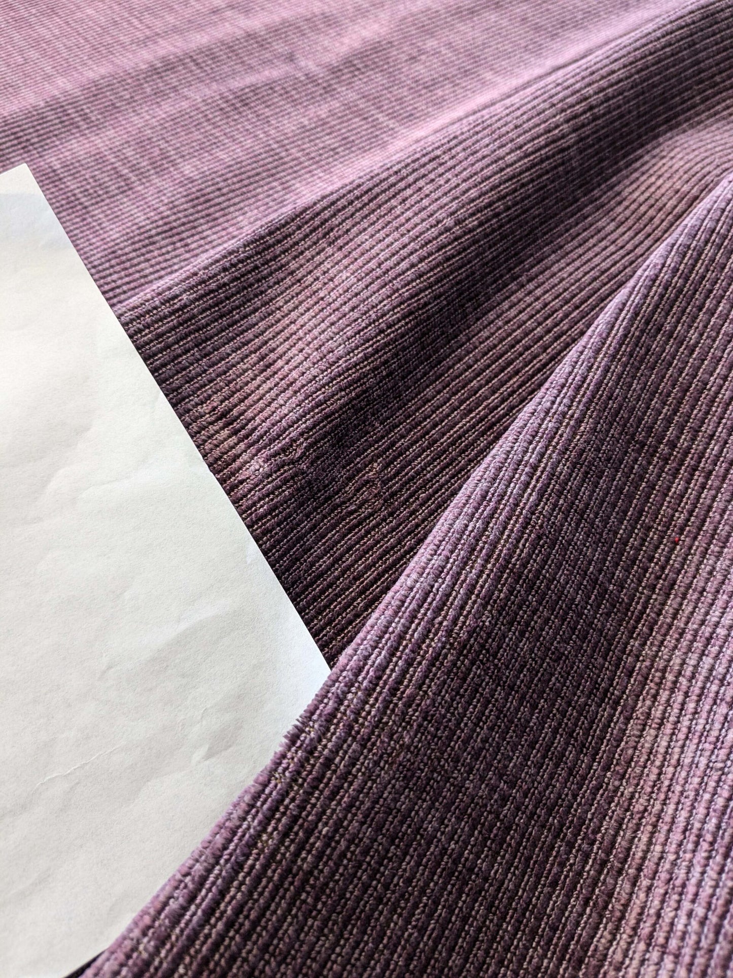 2.2 yards Scalamandre Strie Purple Solid Wool Heavy!