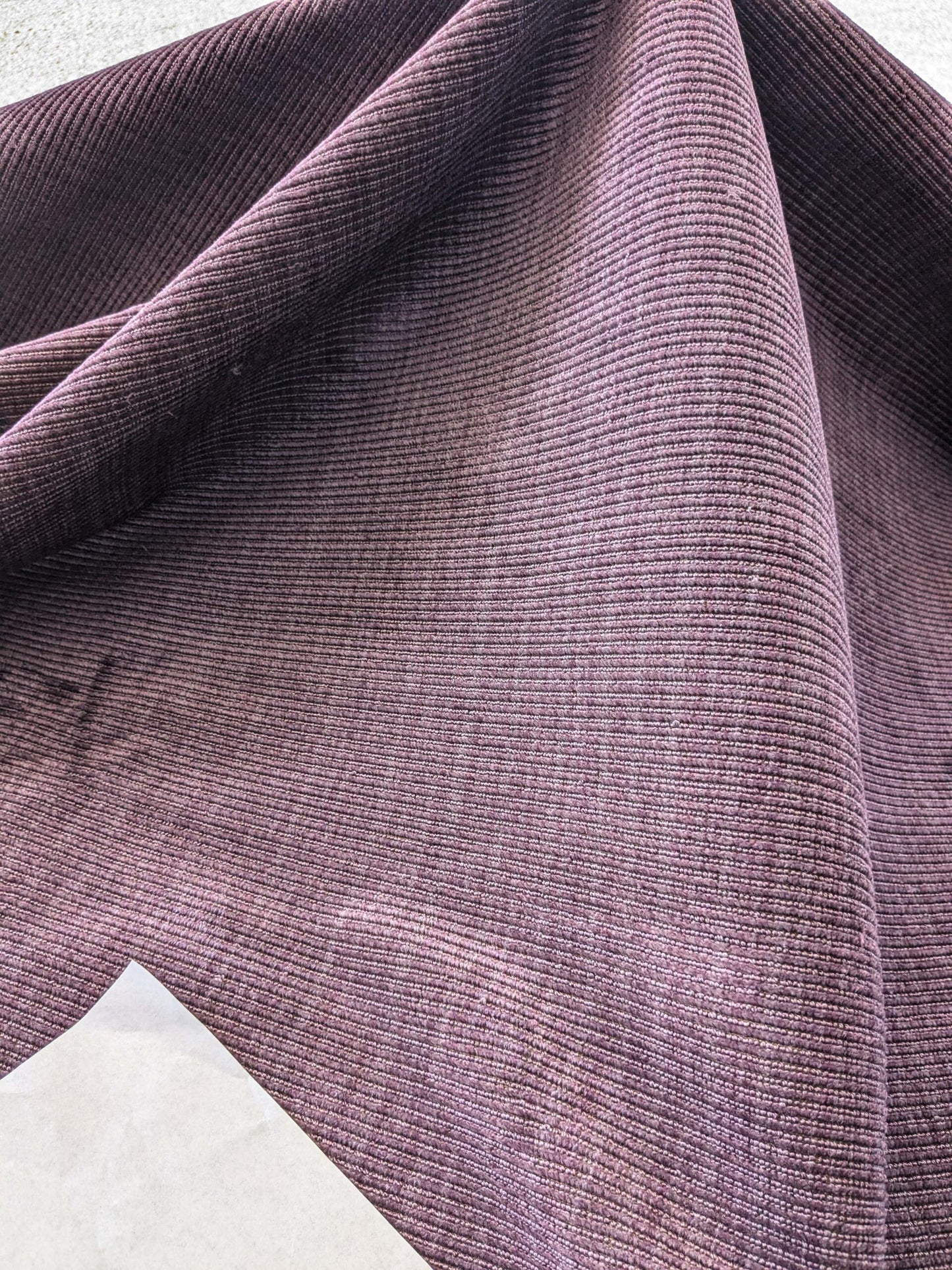 2.2 yards Scalamandre Strie Purple Solid Wool Heavy!