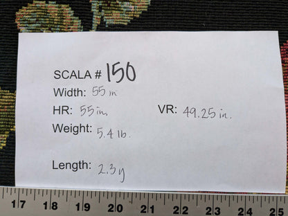 2.3 yards Scalamandre Floral Botanical Foliage Tapestry Red Pink Blue Flowers Rose Iris Carnation Tulip Black Large pattern Heavy