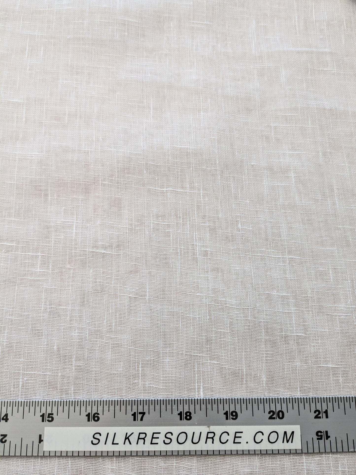 By yard x double width Sheer (118") Scalamandre Sheer White Solid