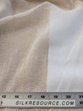 By yard x double width Sheer (118") Scalamandre Sheer White Solid