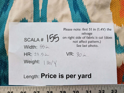 By yard Scalamandre Embroidery Mandalay Ikat Spice Market MSRP USD 414/Y