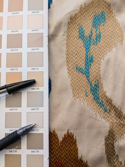 By yard Scalamandre Embroidery Mandalay Ikat Spice Market MSRP USD 414/Y