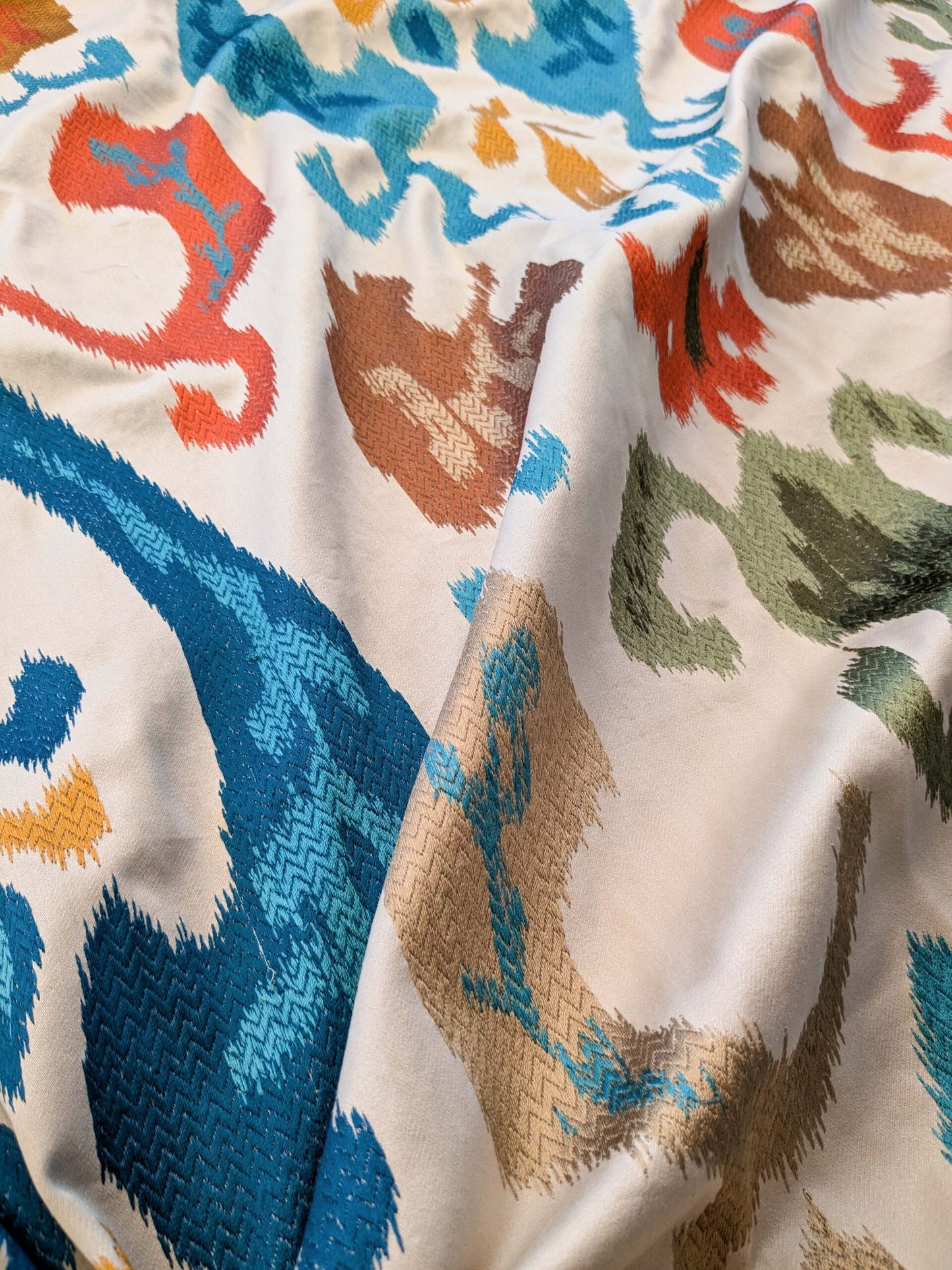 By yard Scalamandre Embroidery Mandalay Ikat Spice Market MSRP USD 414/Y