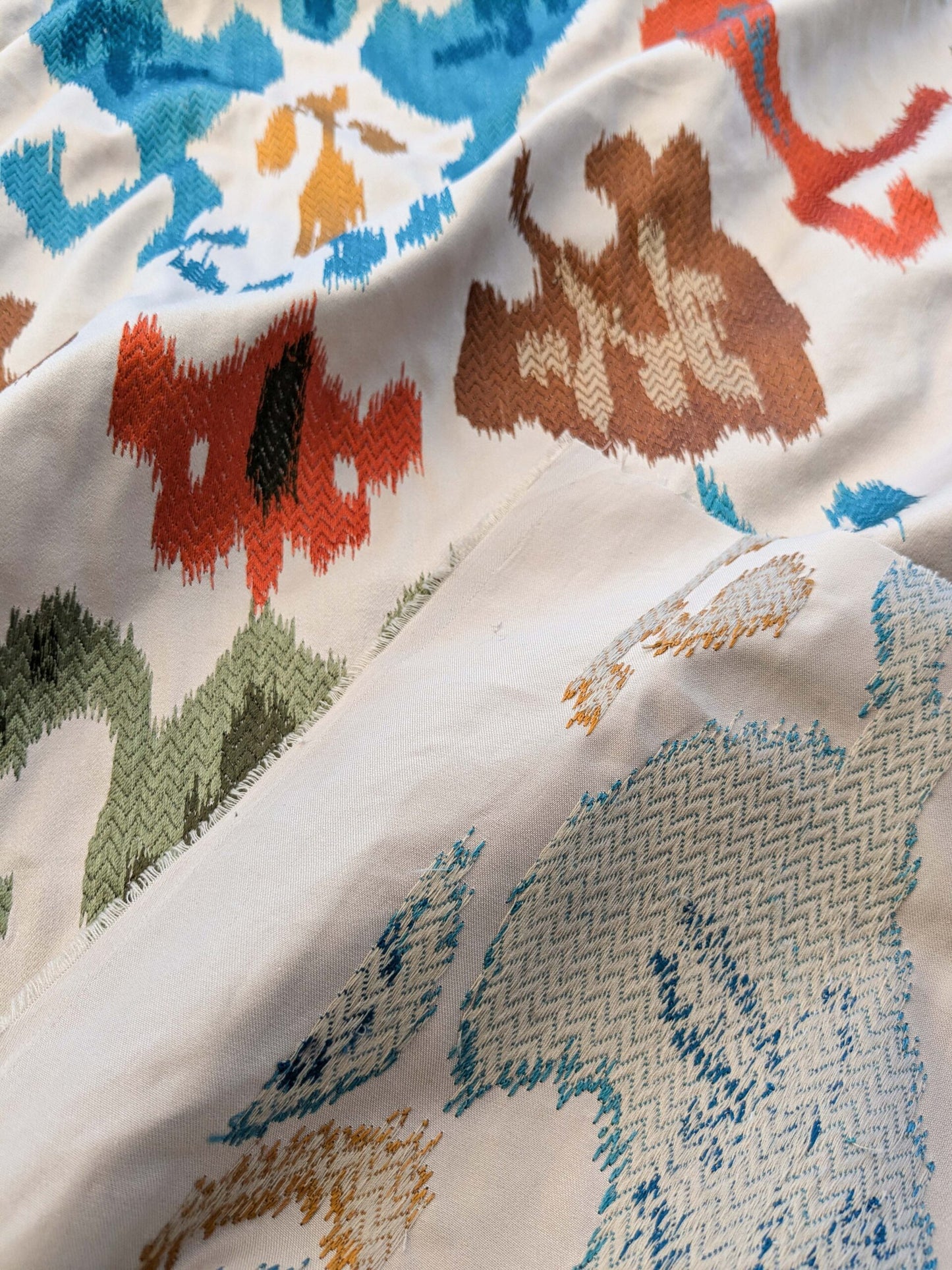 By yard Scalamandre Embroidery Mandalay Ikat Spice Market MSRP USD 414/Y