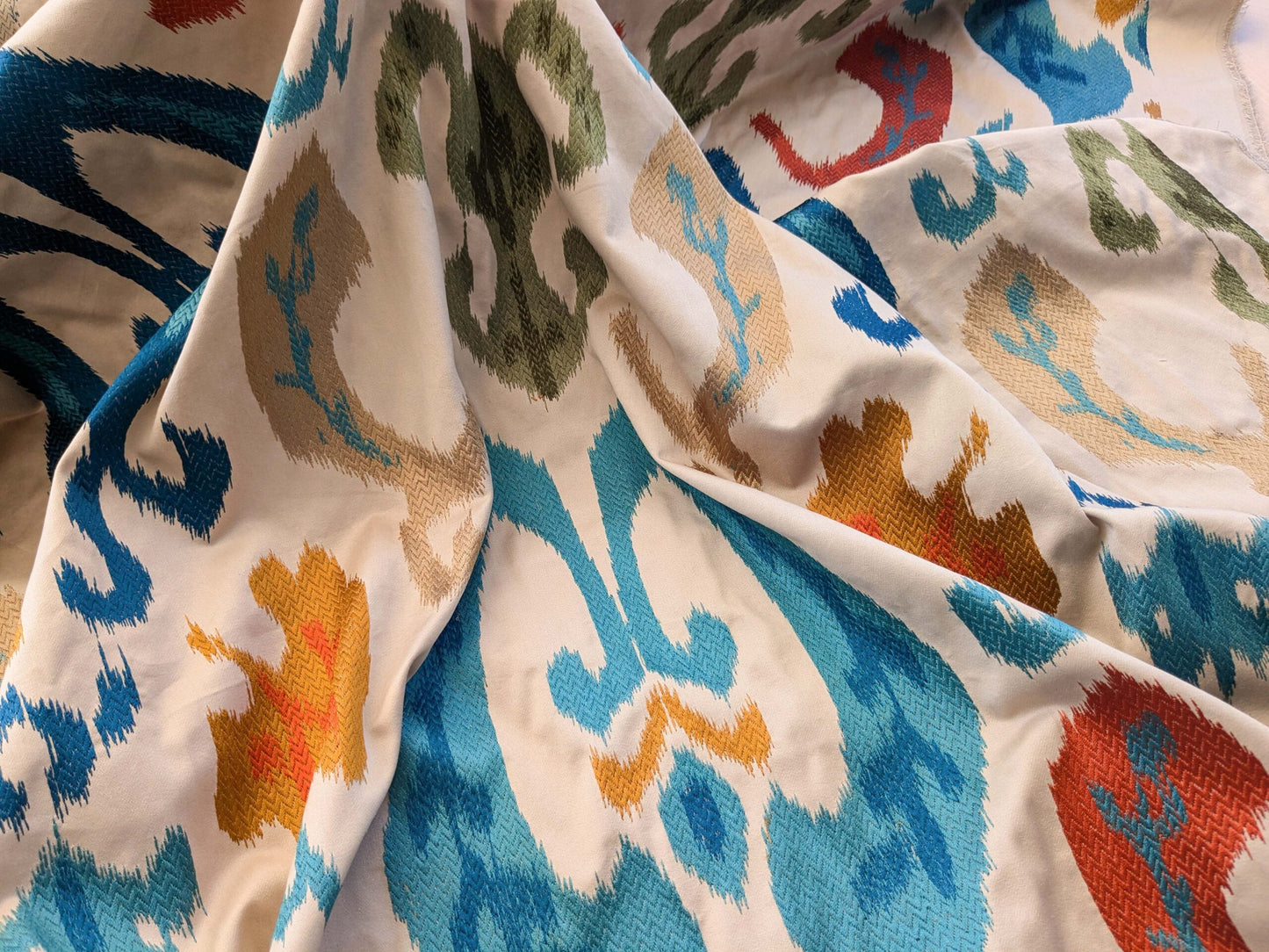 By yard Scalamandre Embroidery Mandalay Ikat Spice Market MSRP USD 414/Y